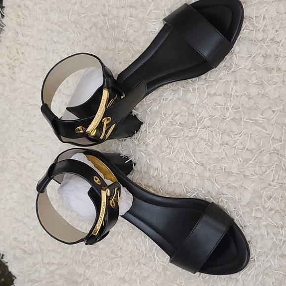 MICHAEL Michael Kors Shoes - MICHAEL KORS black stack heel sandals
